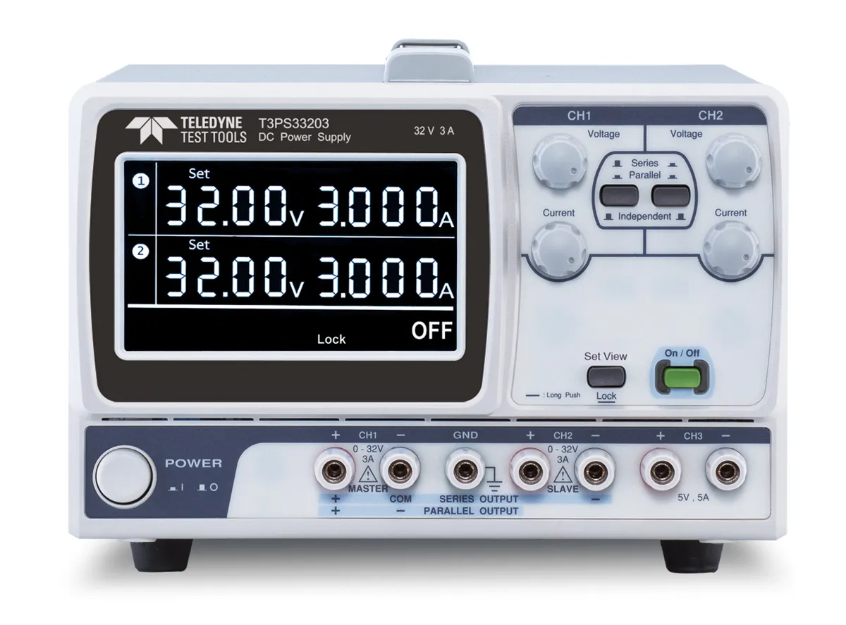 Alimentatore da banco Teledyne LeCroy T3PS33203, 3 uscite, 0 → 32V, 0 → 3A, 217W