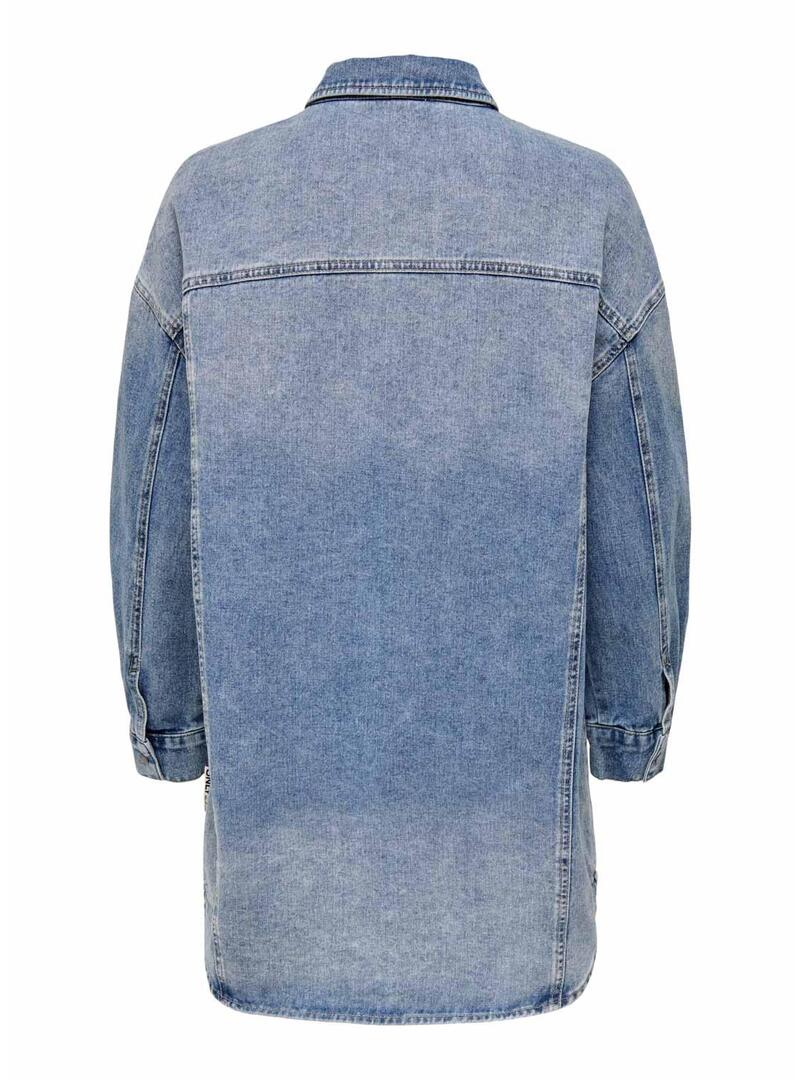 Camicia Denim Only Kasia Denim Blu Per Donna