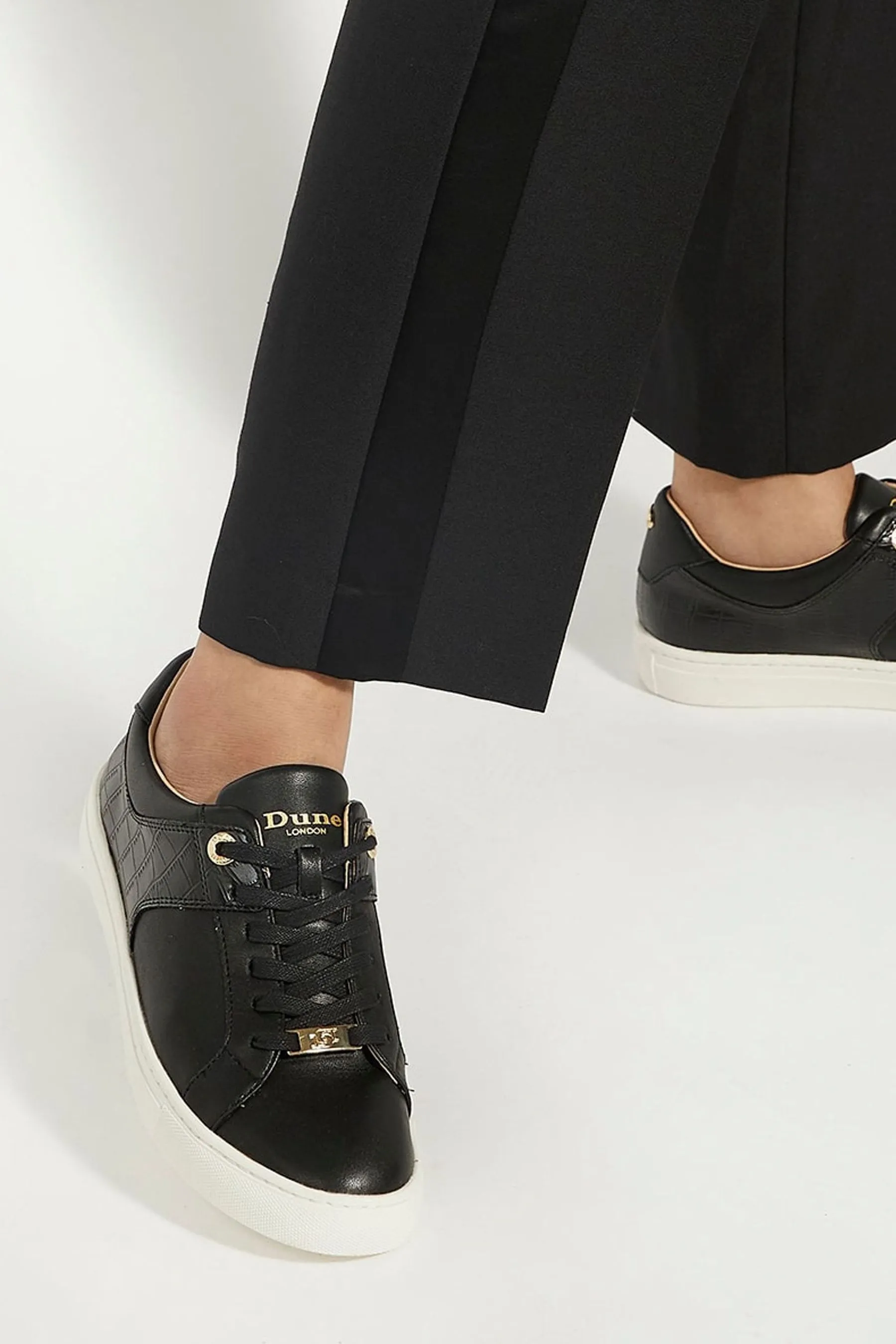 Dune London - Sneakers elodic in materiale misto con suola sagomata    