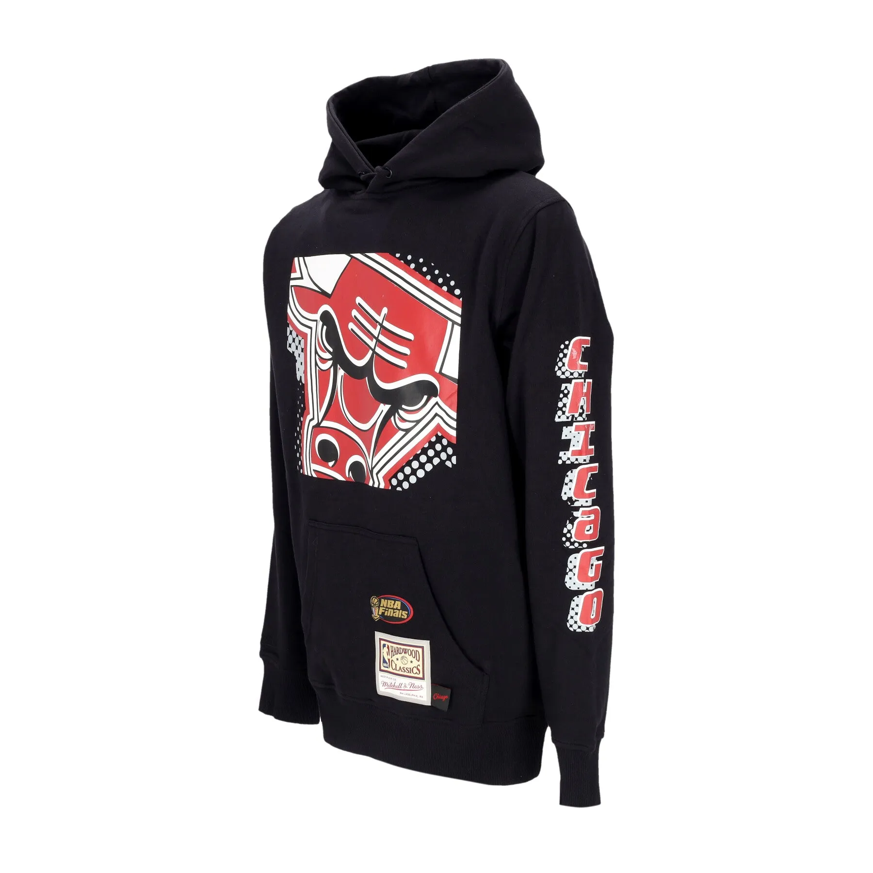Felpa Cappuccio Uomo Nba Big Face 7.0 Hoodie Chibul Black