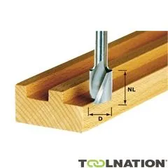 Festool Accessori 490947 Fresa per scanalature a spirale HS gambo 8 mm HS Spi S8 D12/20