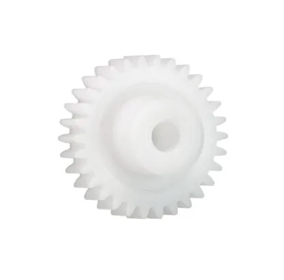 Ingranaggio cilindrico Igus, modulo 0.7, 75 denti, passo Ø 52.5mm, semigiunto Ø 18mm, foro Ø 10mm, in Iguform S270