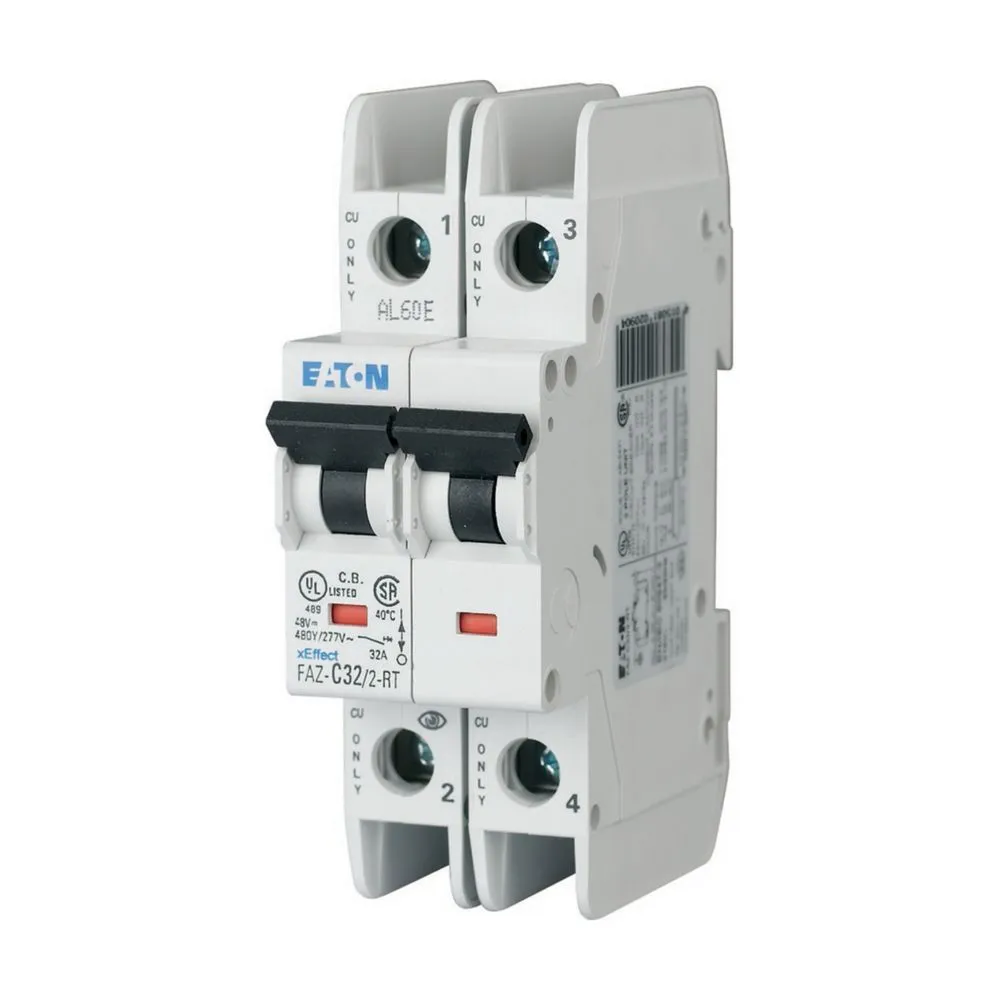 Interruttore magnetotermico Eaton, 2P 1A 15 kA, Tipo B
