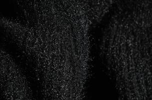 Maglia dolcevita a coste, nera