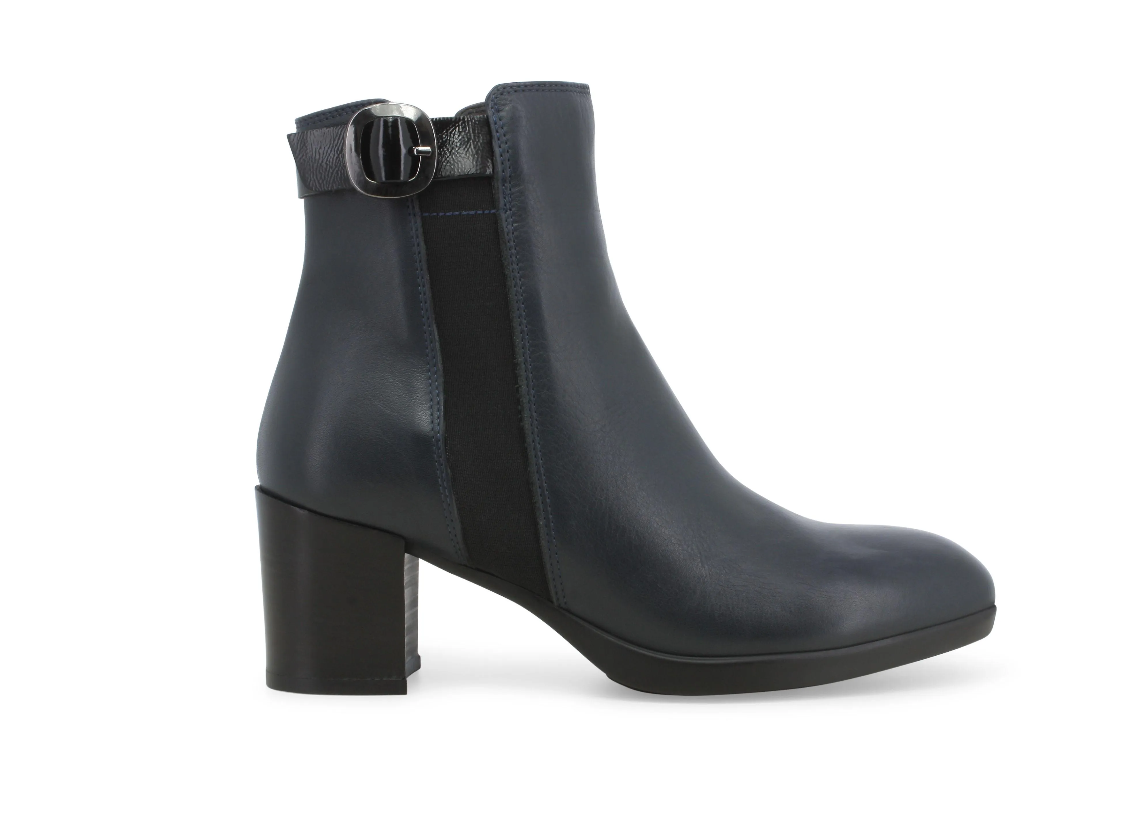 Melluso Stivaletto donna in pelle blu navy z250w
