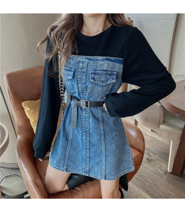 Minidress denim felpa Hasga