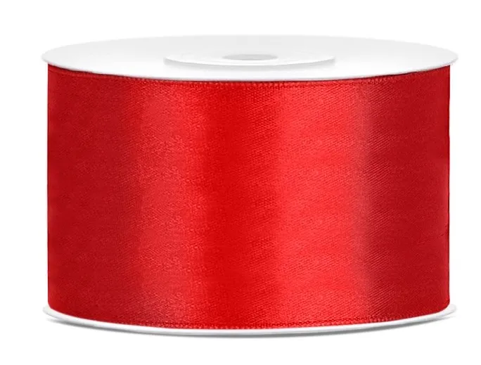 Nastro di raso rosso 38mm x 25m