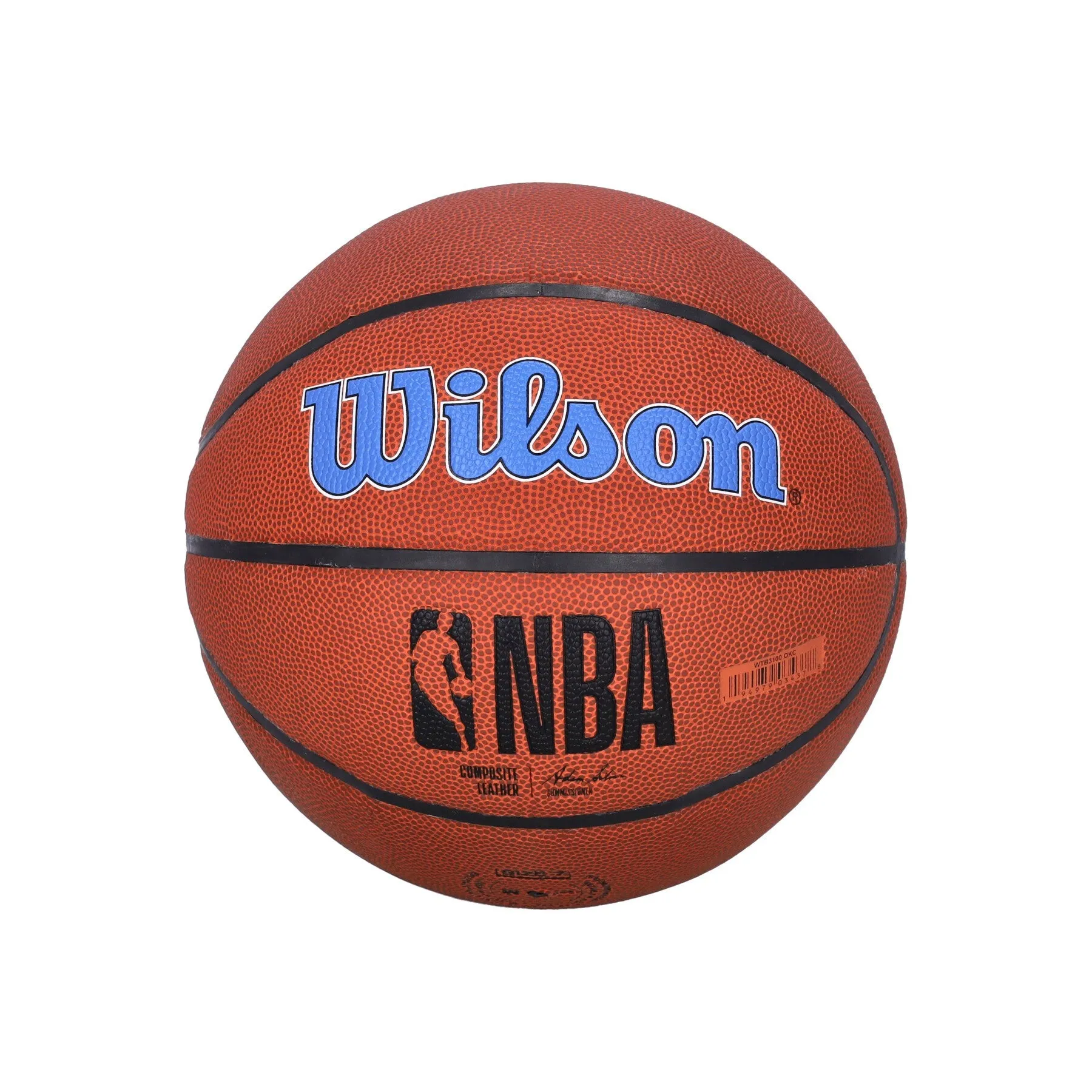 Pallone Uomo Nba Team Alliance Basketball Size 7 Oklthu Brown/original Team Colors