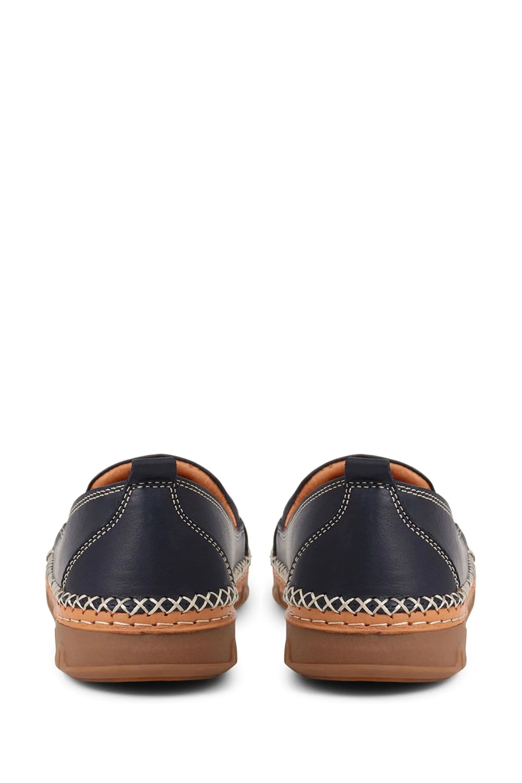 Pavers Blu - Scarpe piatta in pelle