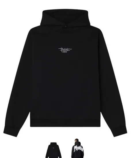 Phobia hoodie black with pink metallic