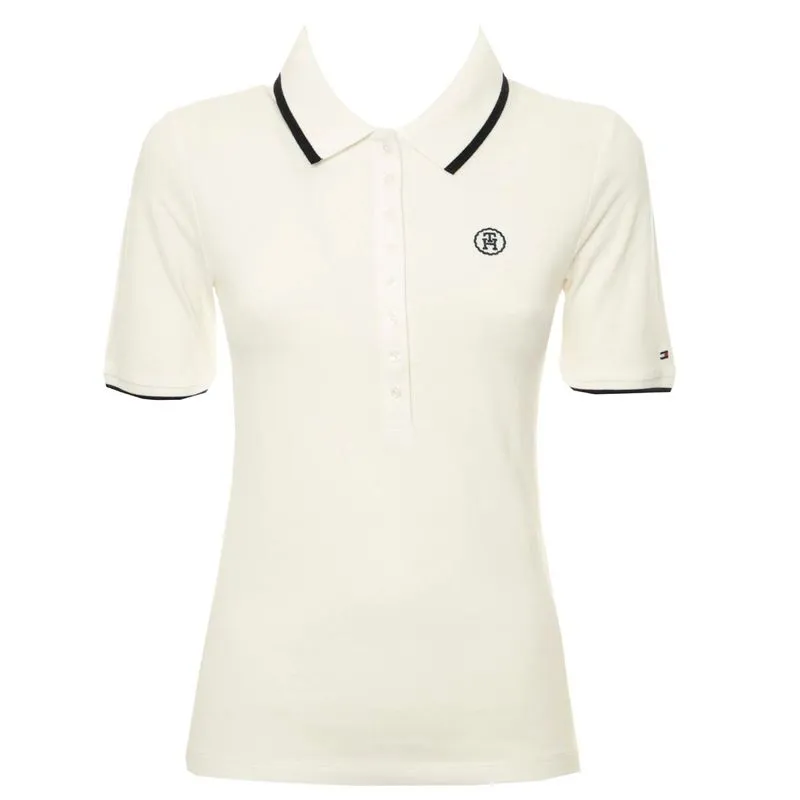 Polo slim fit con monogramma TH 
