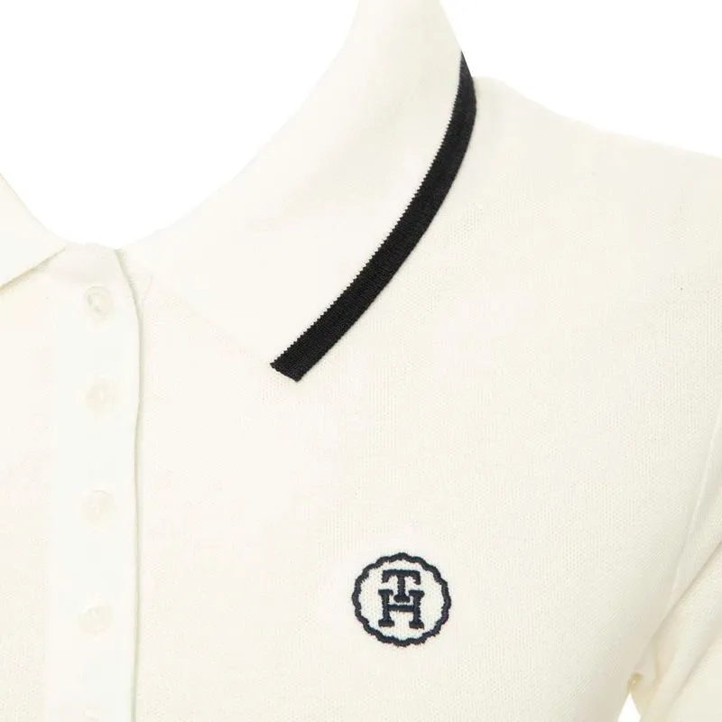 Polo slim fit con monogramma TH 