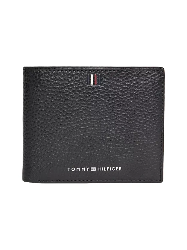 PORTAFOGLIO UOMO TOMMY HILFIGER IN PELLE CON PORTA MONETE GRIGIO AM0AM11855 PSM DARK GREY 