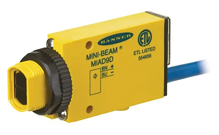 Sensore per fibre ottiche Banner, Corrente, Scollegamento rapido, Vetro, 5 → 15 V, IP67