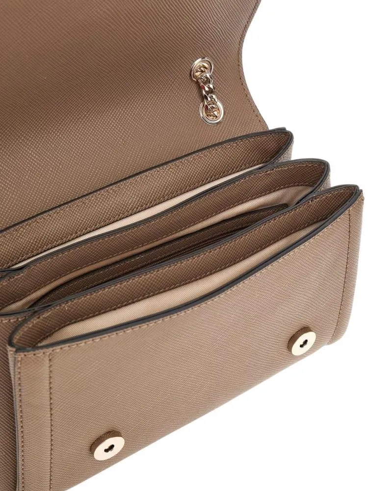 TRACOLLA GUESS NOELLE SAFFIANO TORTORA ZG78 79210 DARK TAUPE