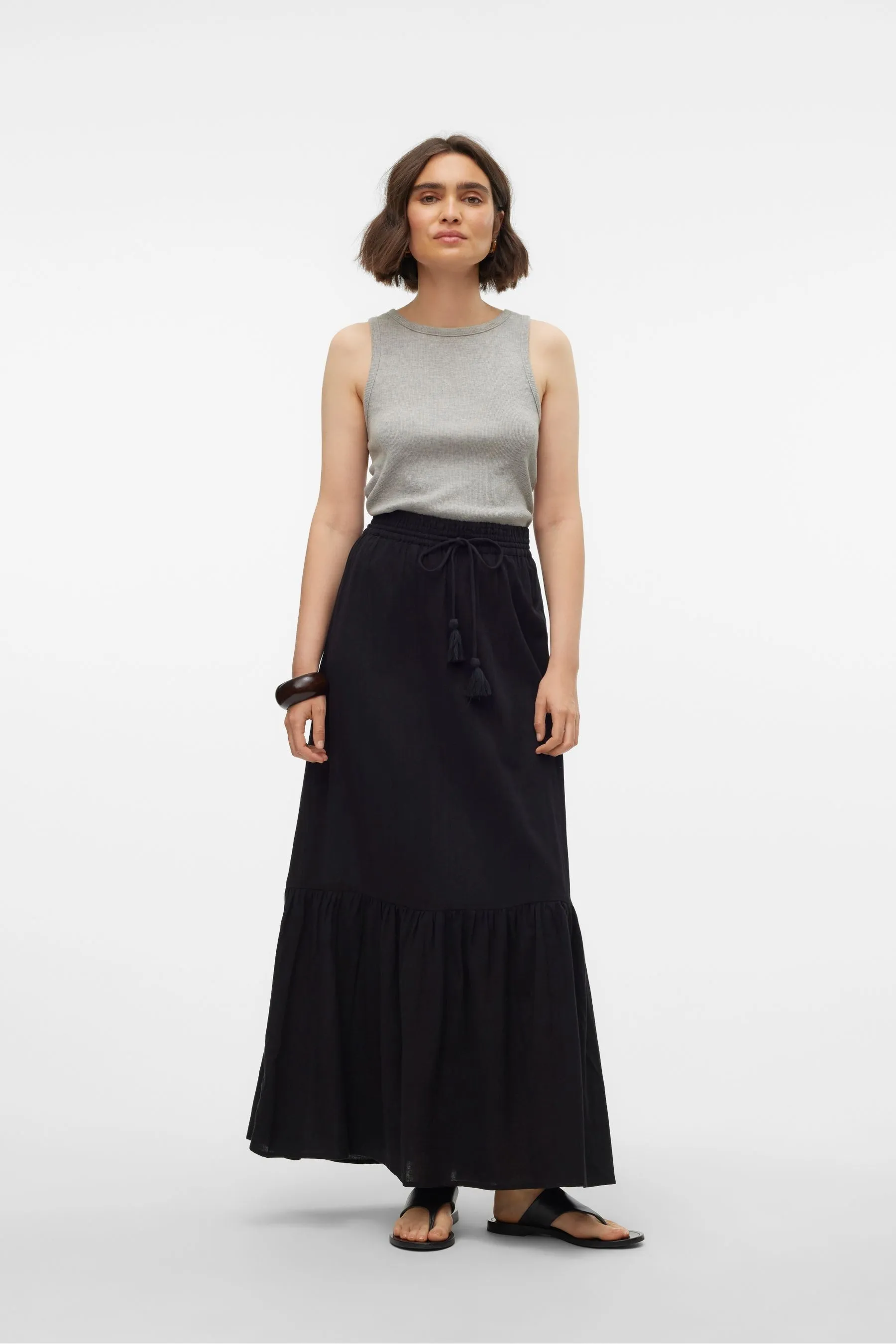 VERO MODA - Gonna maxi estiva a balze