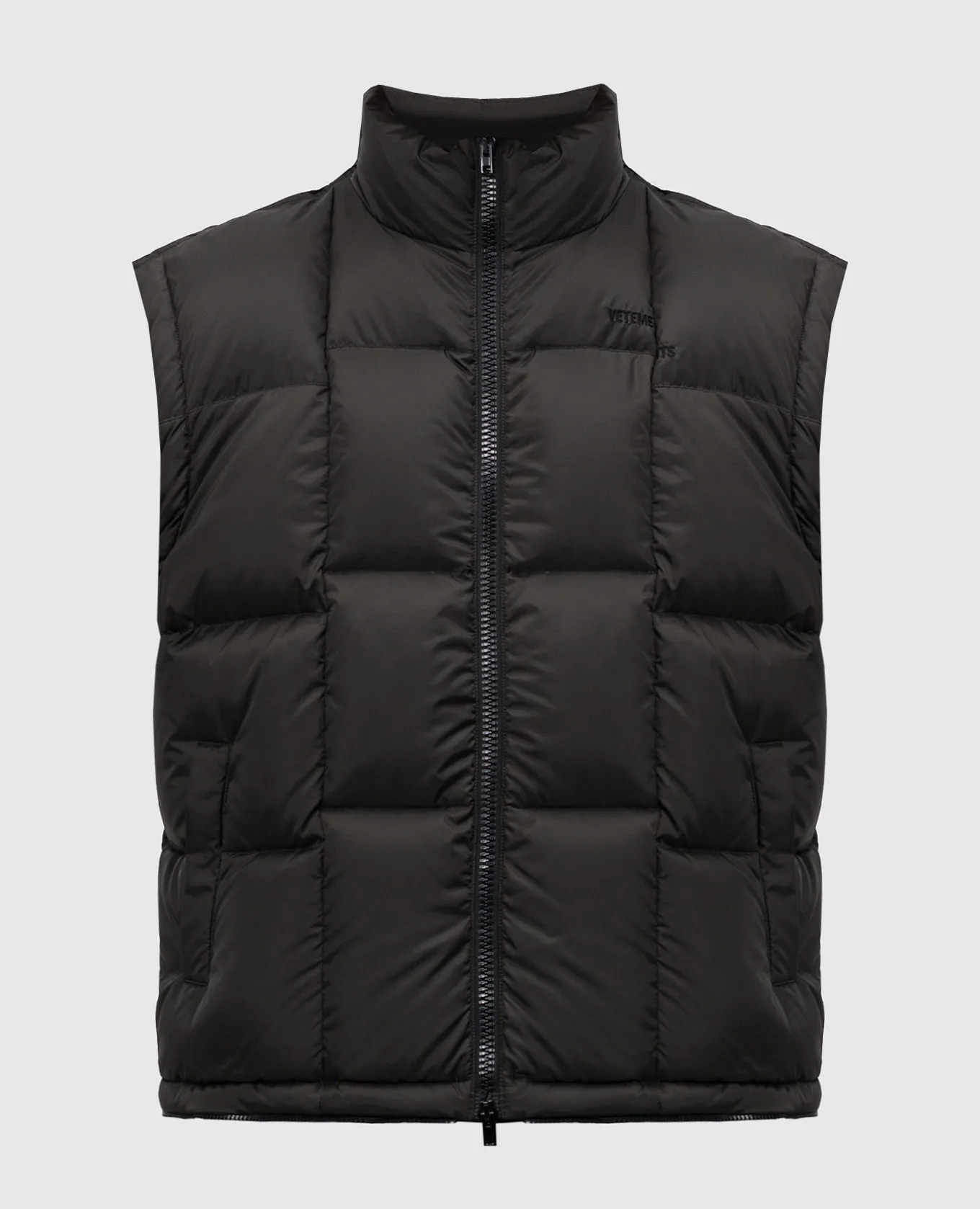 Vetements Gilet in piumino nero Taglio UA65JA105BM