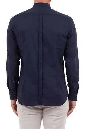 W3-UVAF52 Camicia Slim Blue Man  